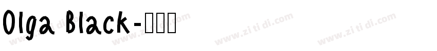 Olga Black字体转换